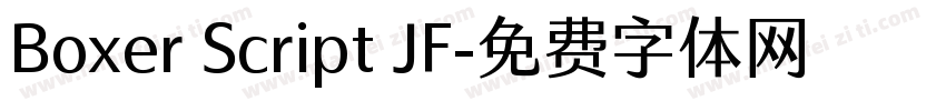 Boxer Script JF字体转换